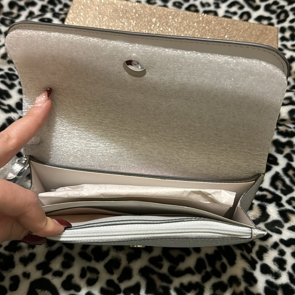 Kate spade boxed medium glitter wristlet wallet - Picture 2 of 5